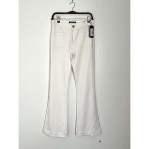 NWT Slate & Stone White Flare Pant, Mid-Rise, Stretch Size 4